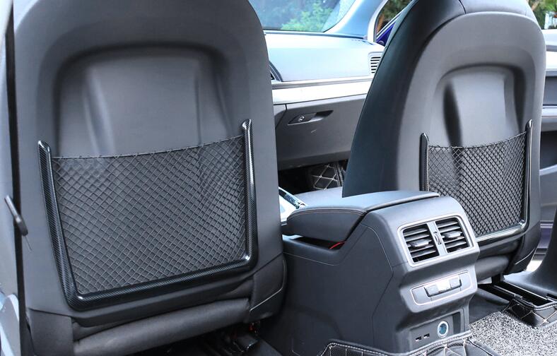 For Audi Q5 2018 2020 2021 Carbon Fiber Steel Seat Back Net Bag Frame