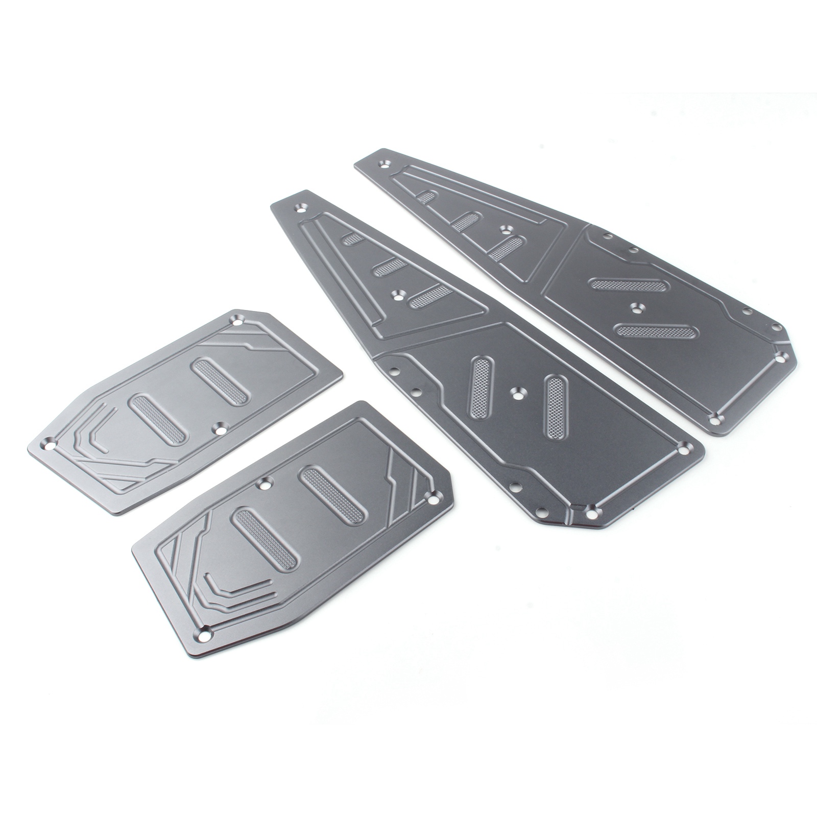 Motorcycle Footboard Steps Grey Footrest For Aprilia SR GT200 SR