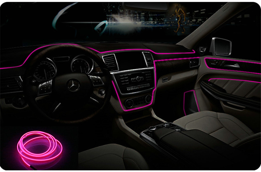 Car LED Interior Ambient Light Decorative lamp Fiber optic