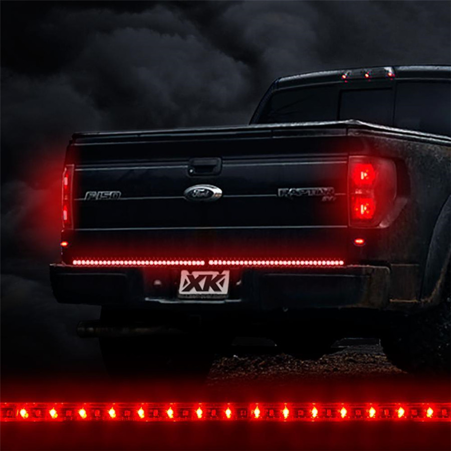 48/" Trunk Tailgate 3 Colors LED Light Bar For Reverse Brake Turn Signal Tail