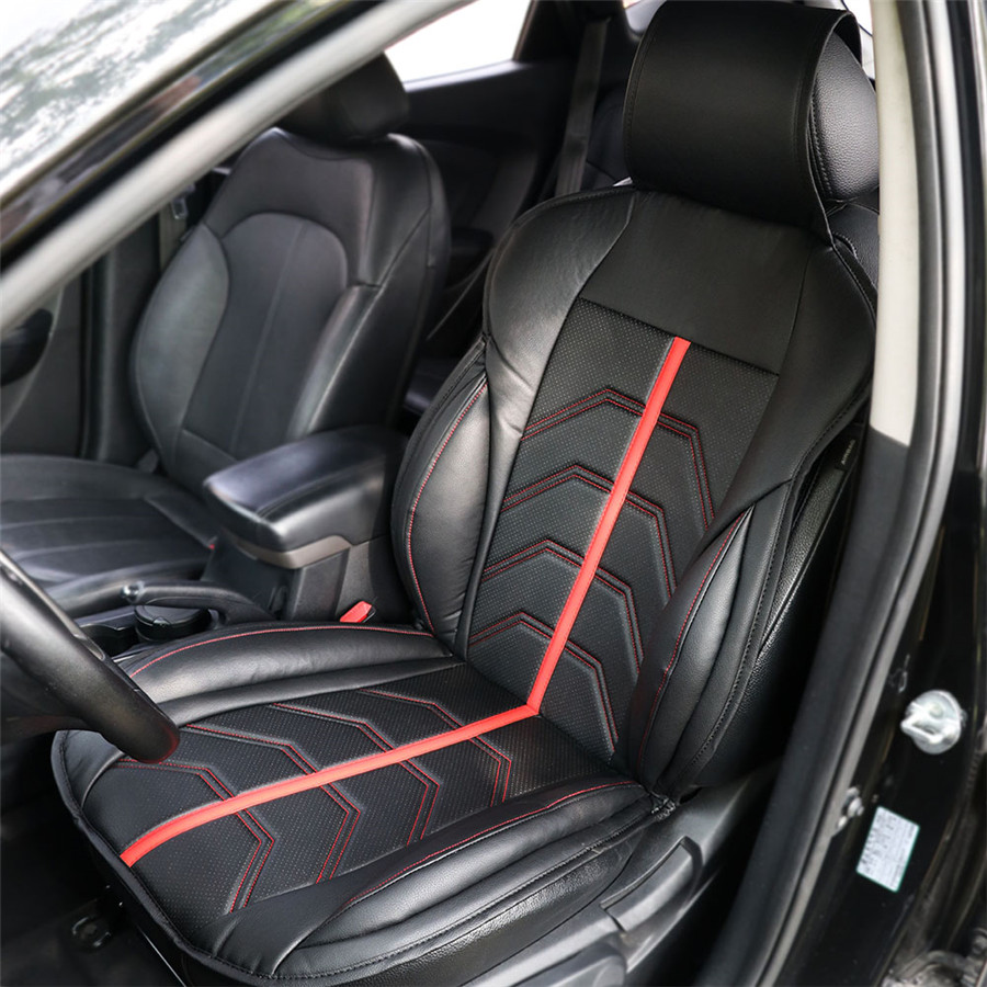 Single Piece PU Leather Driver Front Car Seat Cushion Super Deluxe