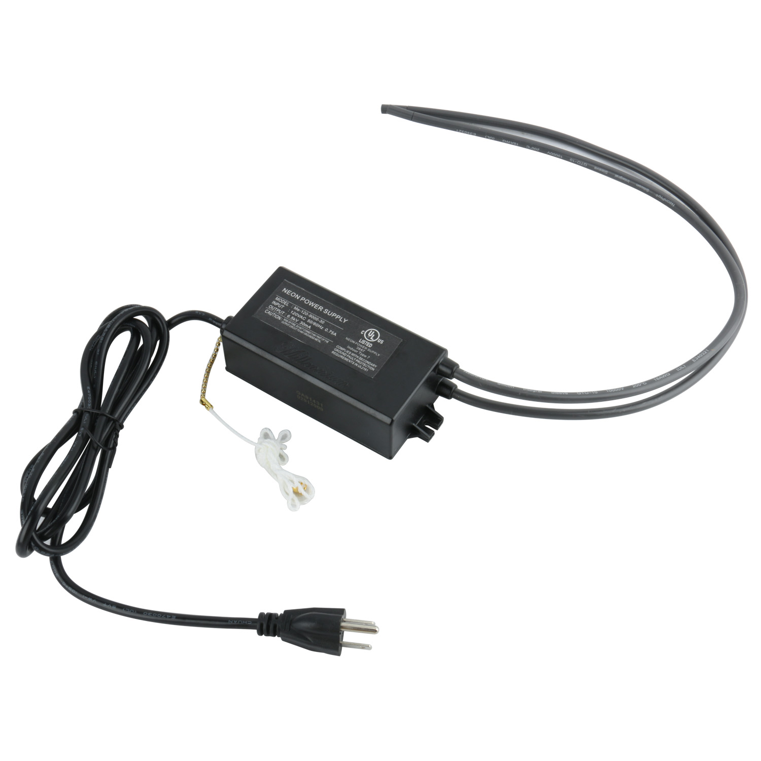 6.5kV 30mA Neon Sign Transformer Power Supply UL Listed Me120900030