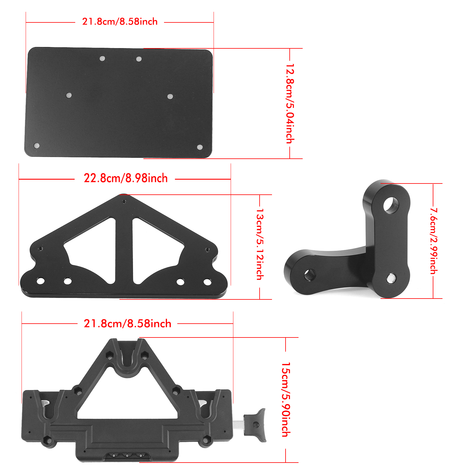 FLFBS バックサポート SaddleBag Brackets Parts For All Motorcycle Harley Davidson