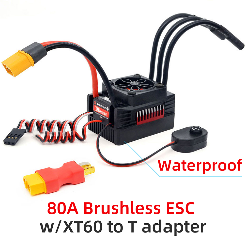 ROCKET RC 120A ESC と
13.5Tブラシレスモーターセット Rocket-RC Sensored Brushless 540 Motor 120A Brushless ESC
