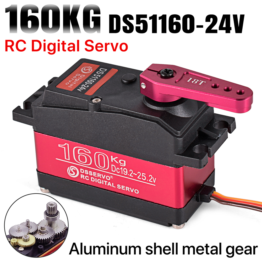 15kg Digital Servo with High Torque Metal Gear RC Servomotor,6V,180°,for RC Car 1/10 1/8 Aircraft Boat Robot Helicopter[1PCS