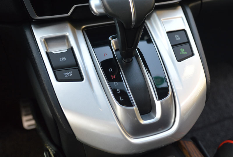 Central Console Gear Shift Cover Trim ABS Silver For Honda CRV CRV
