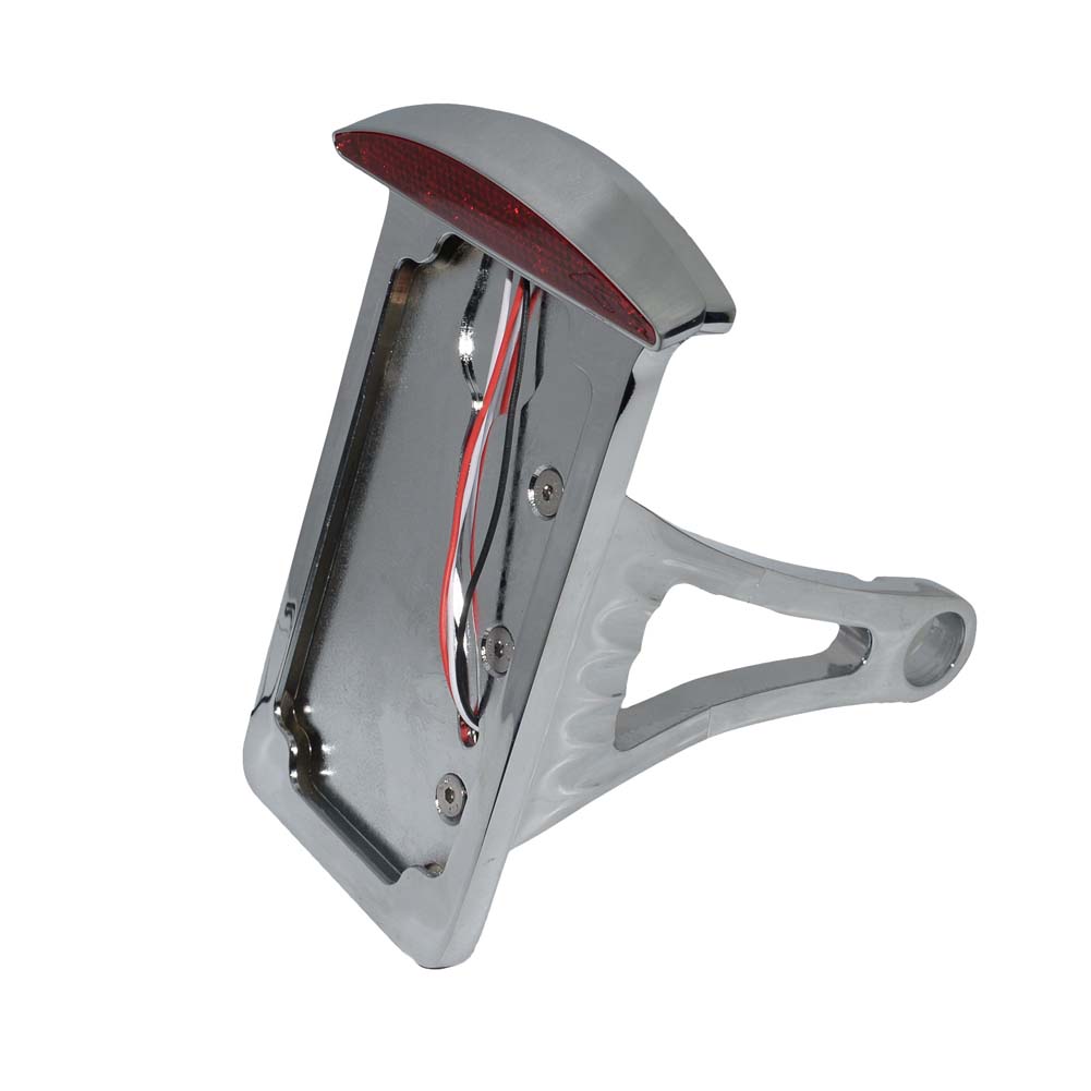 Buy Amazicha Black 1" Axle Hole Side Mount License Plate Bracket Custom Horizontal Vertical Holder Compat