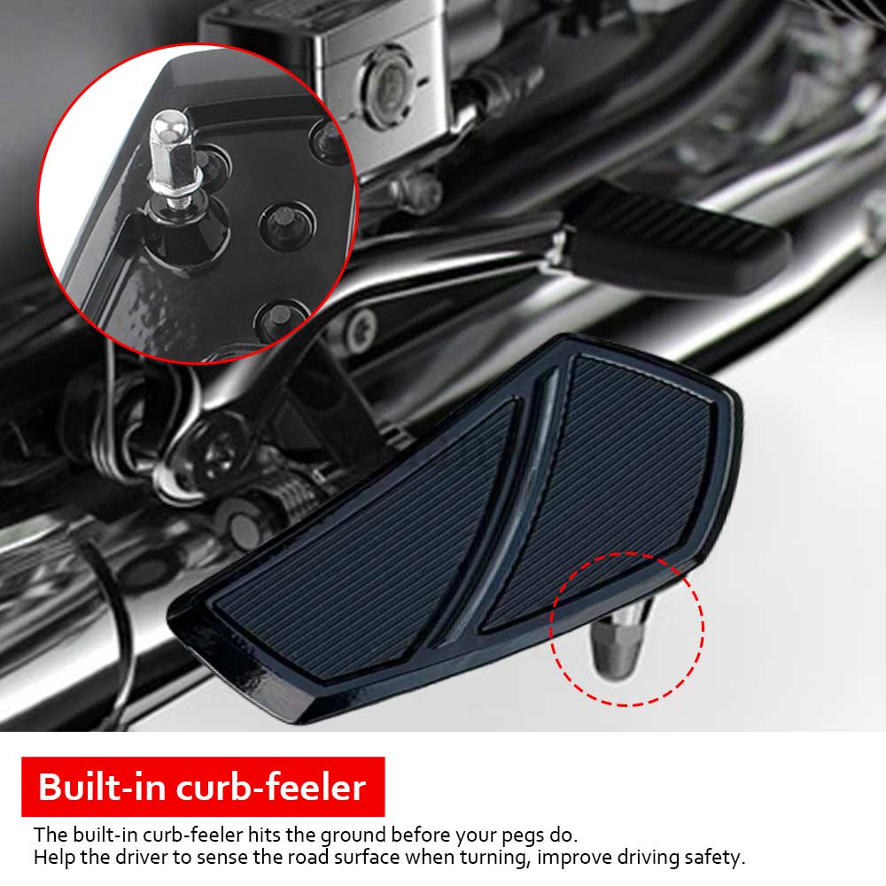 Stainless Steel Footrest Driver Footboard & Wide Footpeg For BMW R 18 B ...