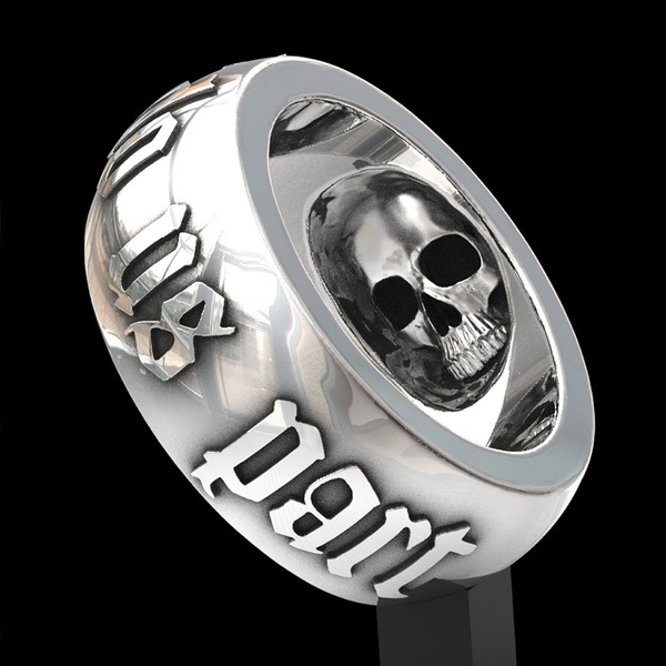 skull band ring