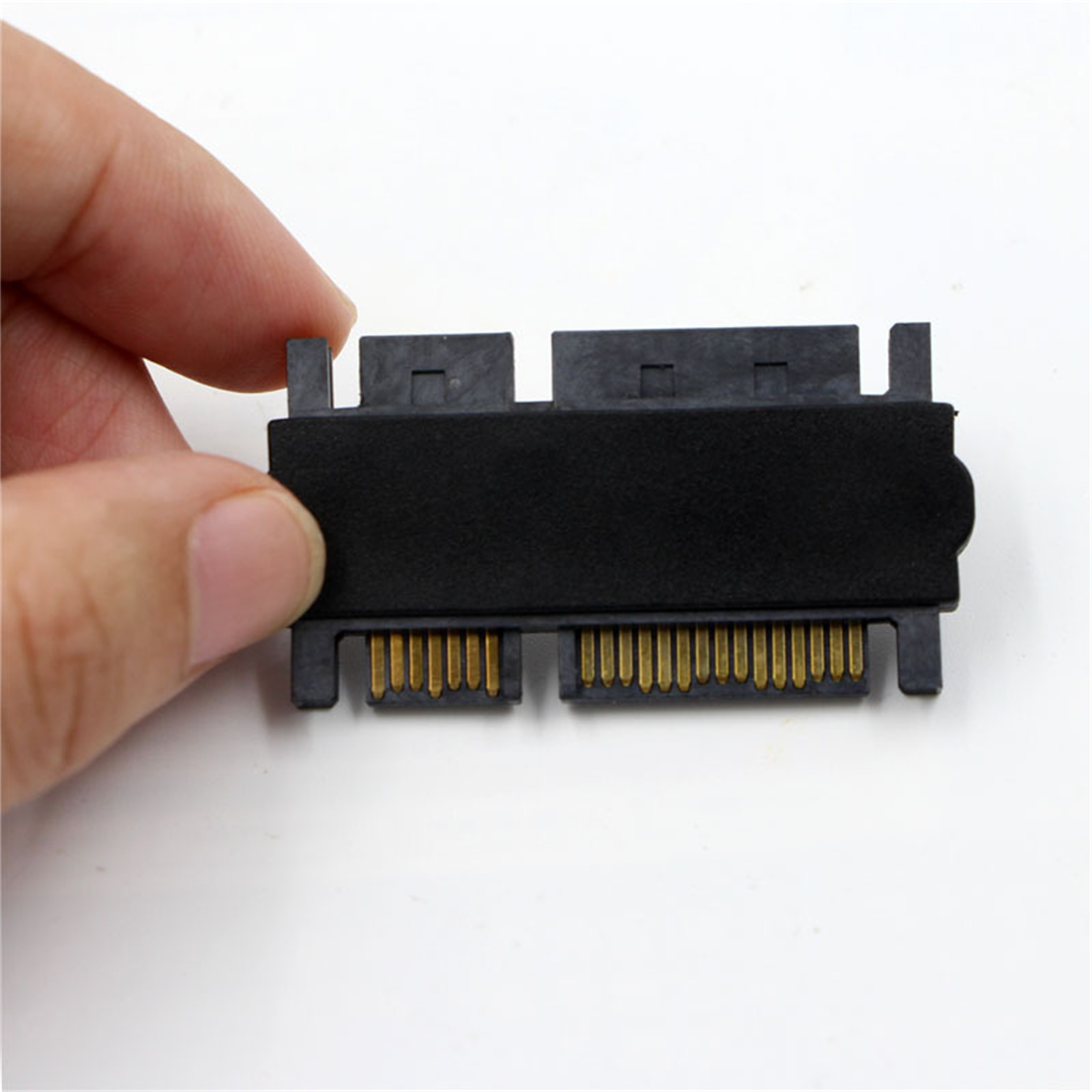 SATA 22Pin (7+15) Male To SATA 22Pin (7+15) Male Straight Adapter / Extension Converter