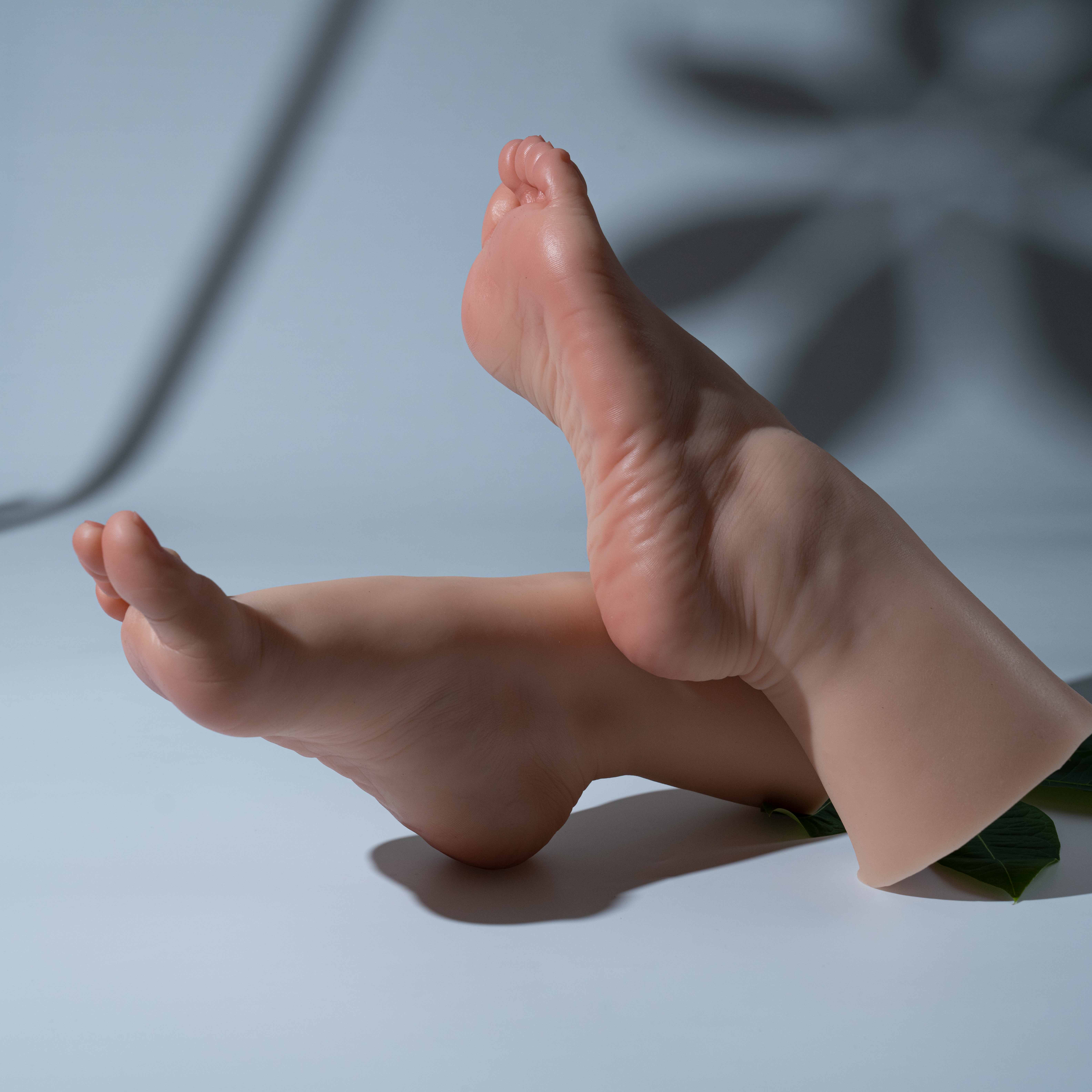 Silicone Feet With Bone Model Bendable Toes Display Female Lifelike Foot US
