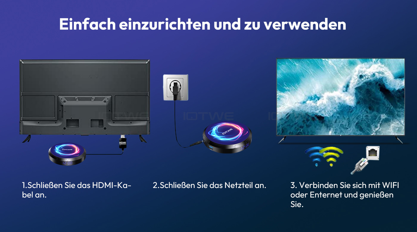 Android 13.0 TV Box, Android Box 4GB RA 64GB RO Quad-Core Con Ini Teclado Inal&aacute;brico, 2.4/5