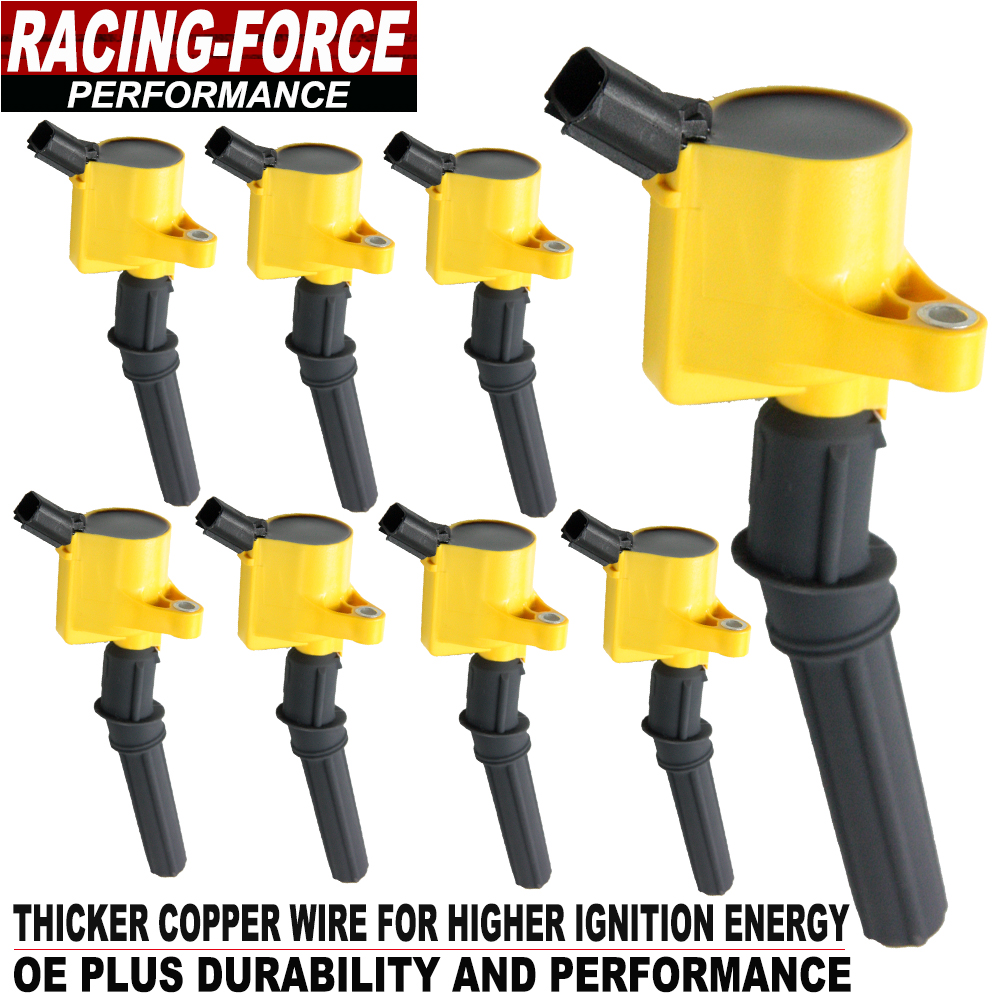 8 Heavy Duty Ignition Coil DG-508 YELLOW