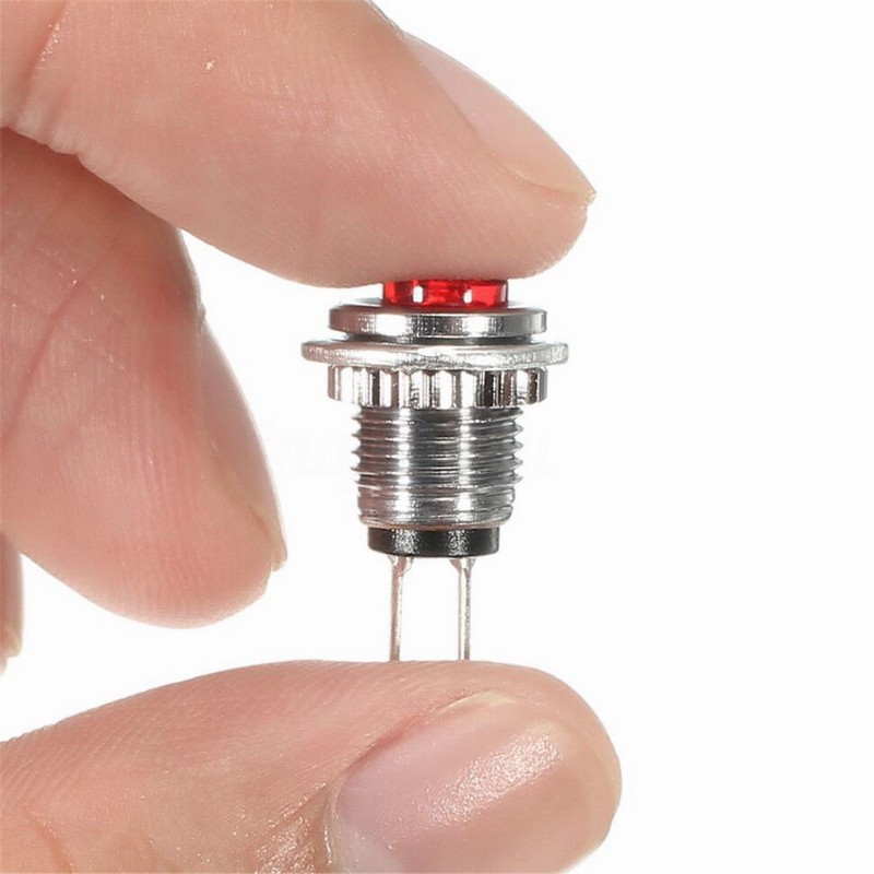 10pcs Ds 101 Micro Push Button Switch 8mm Mount Reset Momentary Cap