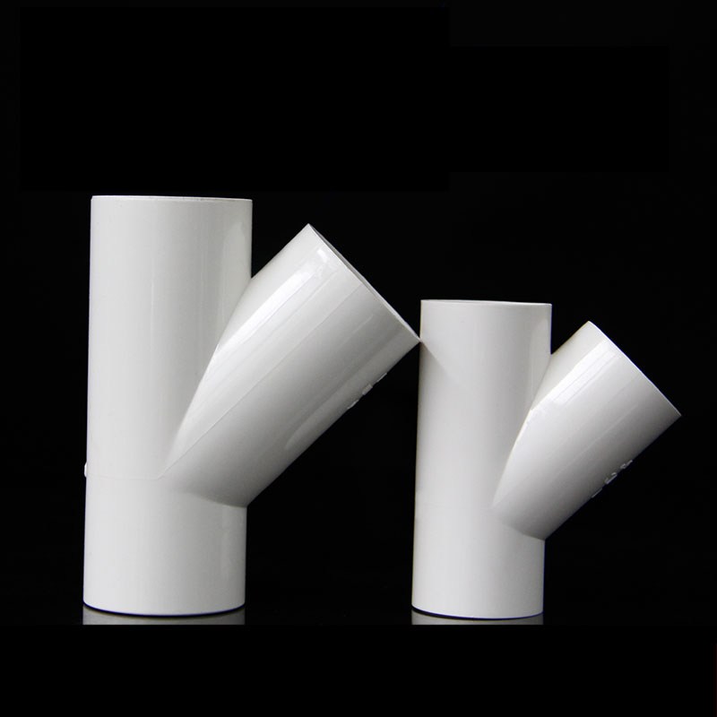 PVC 3 Way Y Connector Inner Dia 20/25/32/40mm Pipe Fittings Tube