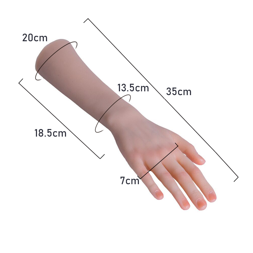 Platinum Silicone Children Hands Girl's Hand Model With Arms