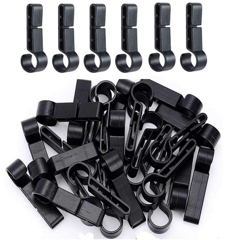 Mebamce 8pcs Non-Slip Helmet Clip Helmet Hook Hardhat Headlamp Clips
