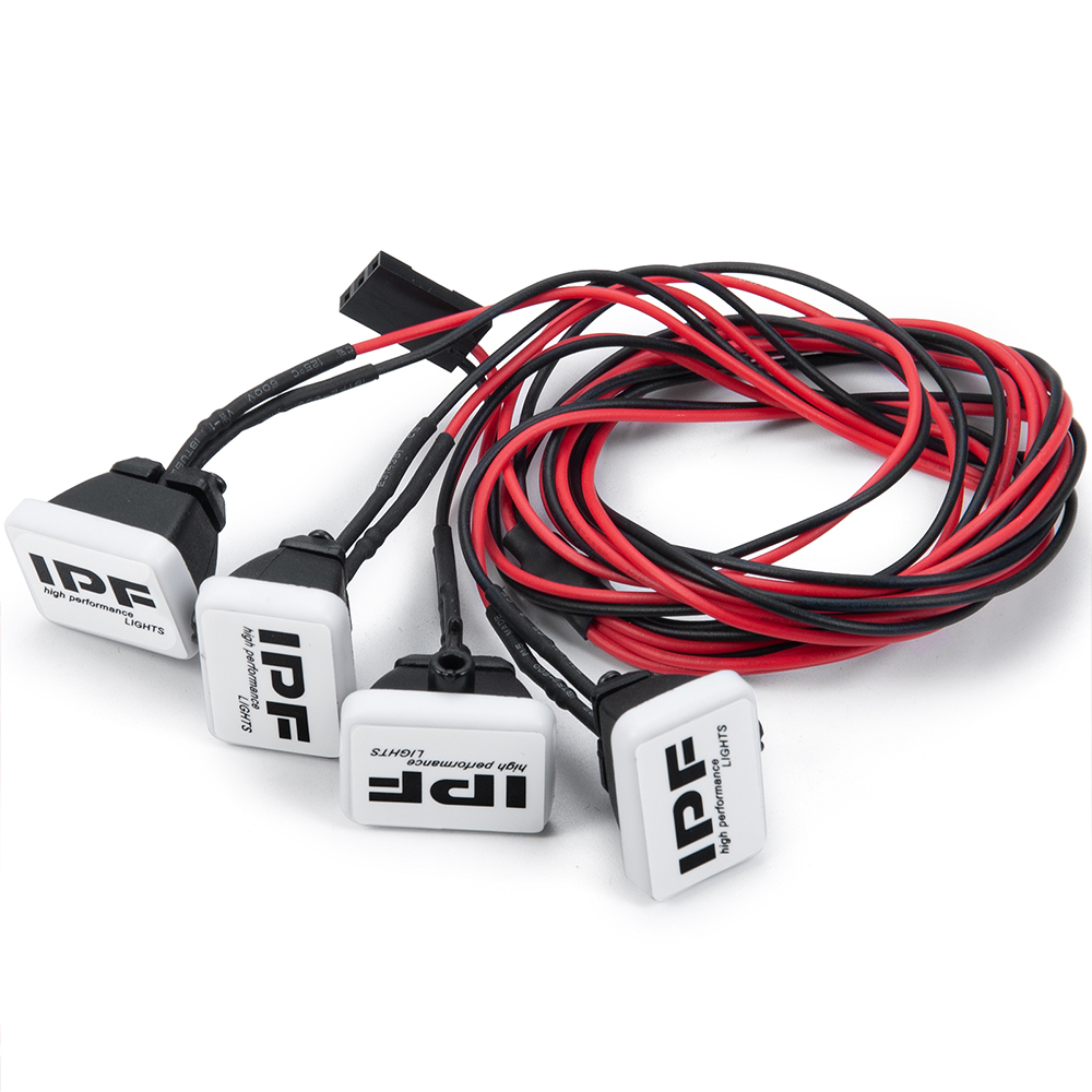 4PCS LED LIGHT PODS Roof Lights IPF Square For RC 110 Scale RC Car Accessories eBay