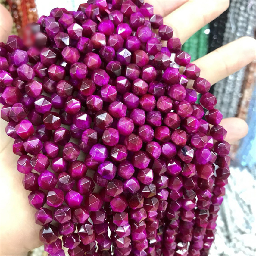 2MM PURPLE JADE GEMSTONE PURPLE TUBE 2MM LOOSE BEADS 14/"