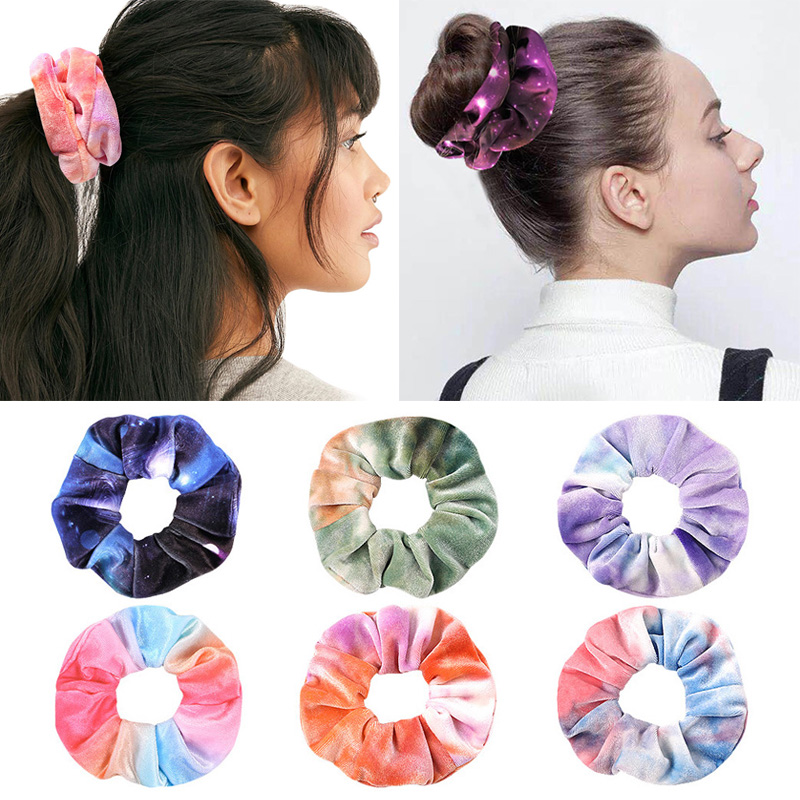 Women Harajuku Scrunchie Hair Ties Rope Ponytail Holder Hairbands