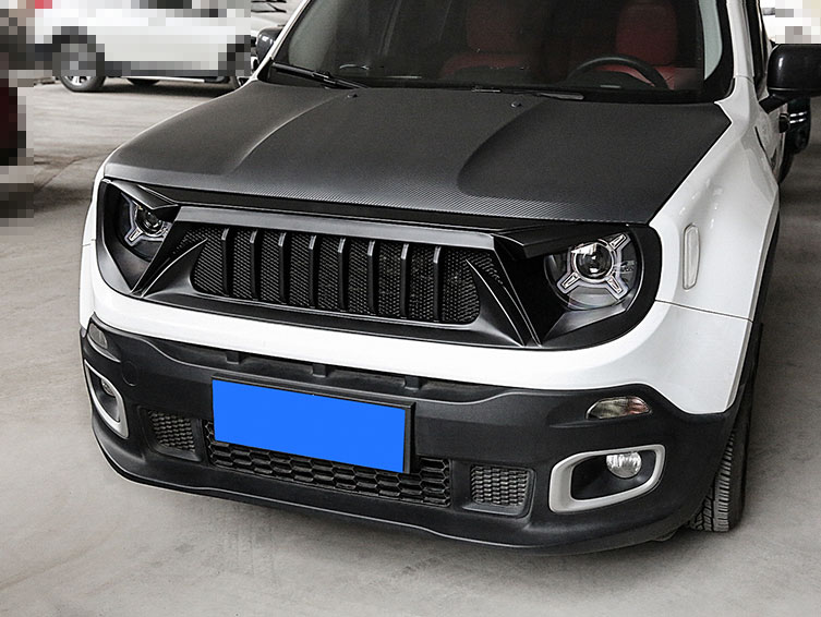 For 2015 20162018 Jeep Renegade ABS Black Front Upper Bumper Mesh
