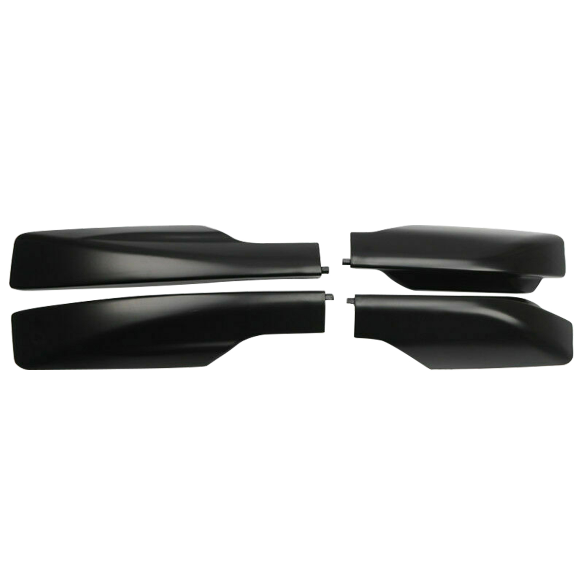 TOP Roof Rack Cover Rail End Shell Replacement For Toyota RAV4 XA30 2006-2012 - Set Of 4, Black