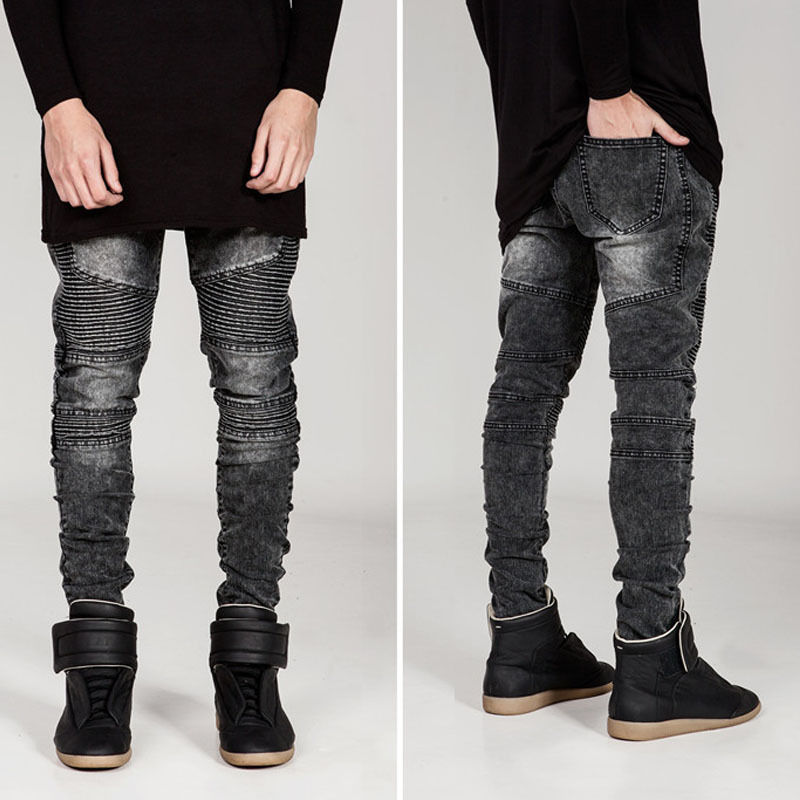 slim fit biker jeans