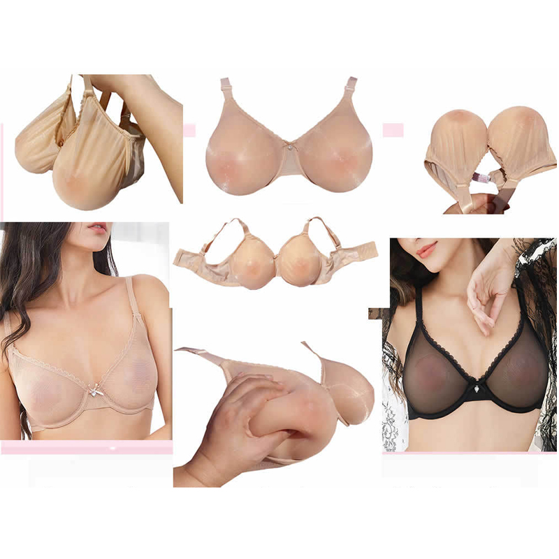 Sexy Crossdressing Bra Pocket Bra Breast Form Mastectomy