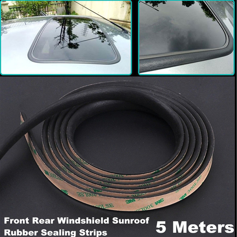 Universal 25mm*4mm Car Windshield Sunroof Triangular Window Rubber Seal
