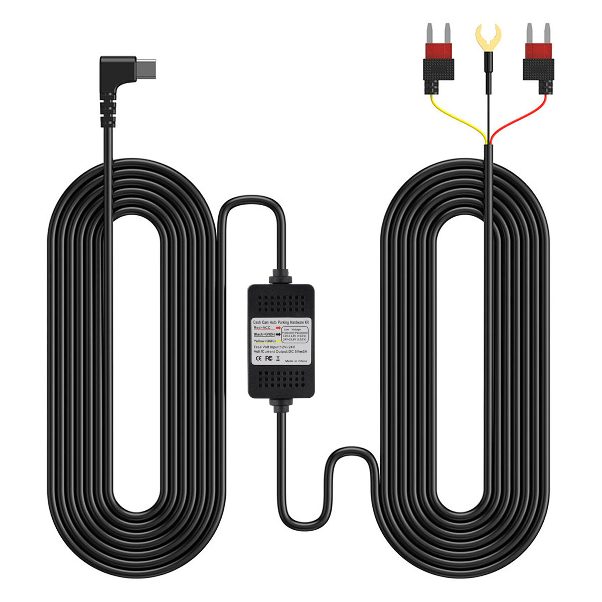 13ft Mini USB Hardwire Kit per Dash Cam - Converte Italia 13ft Mini USB Hardwire Kit per Dash Cam - Converte Italia