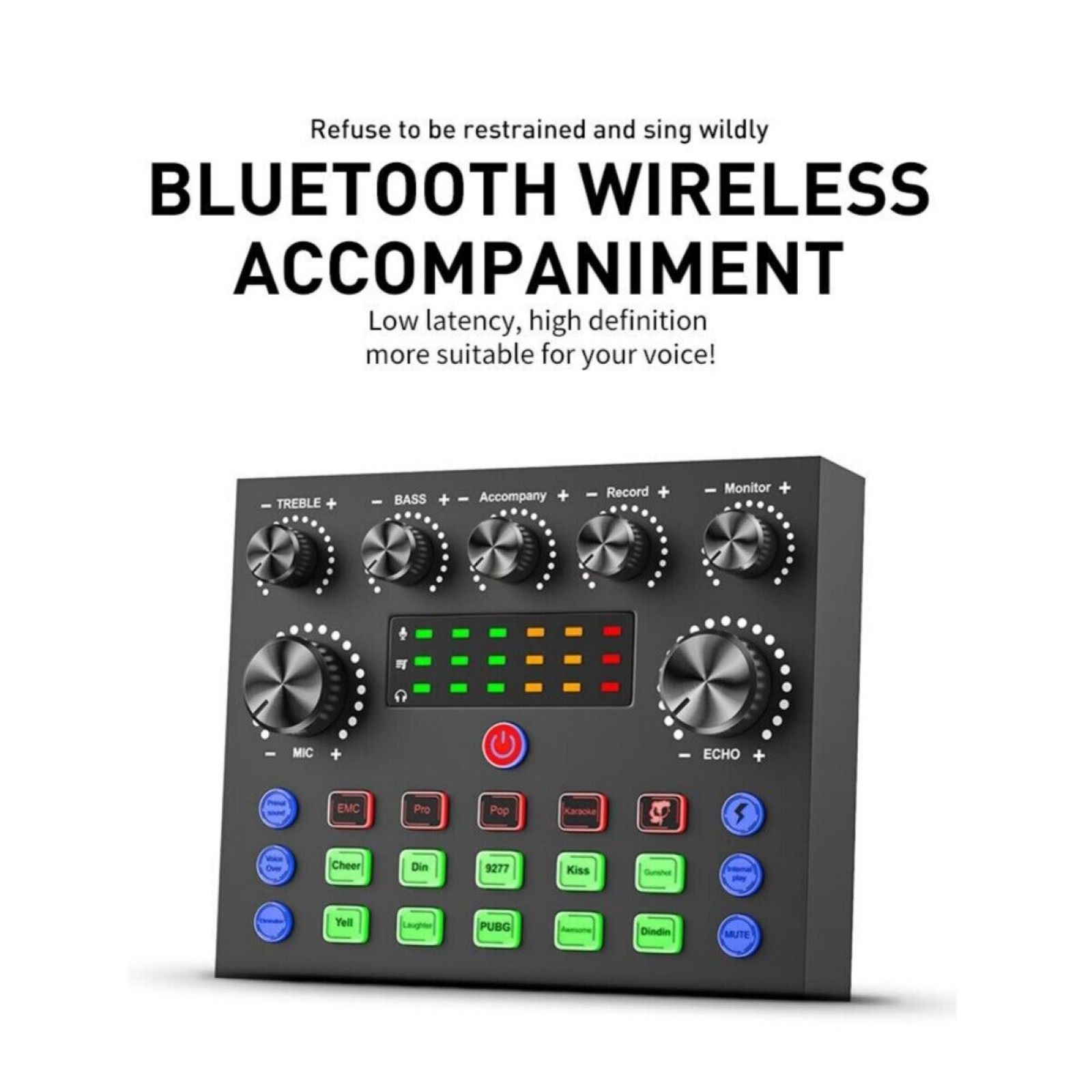 Multi-function V8S Sound Card W/Rich Sound Effect Live Broadcast