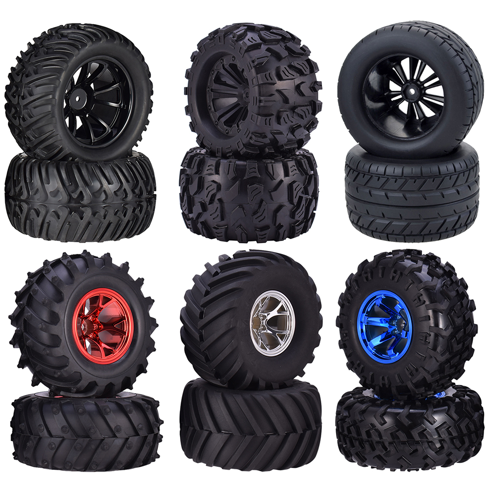RC Car Tires Set - 1/10 & 1/12 Scale, Waterproof Anti-Slip Rubber, For WLtoys, XLH, XLF Models - View #2
