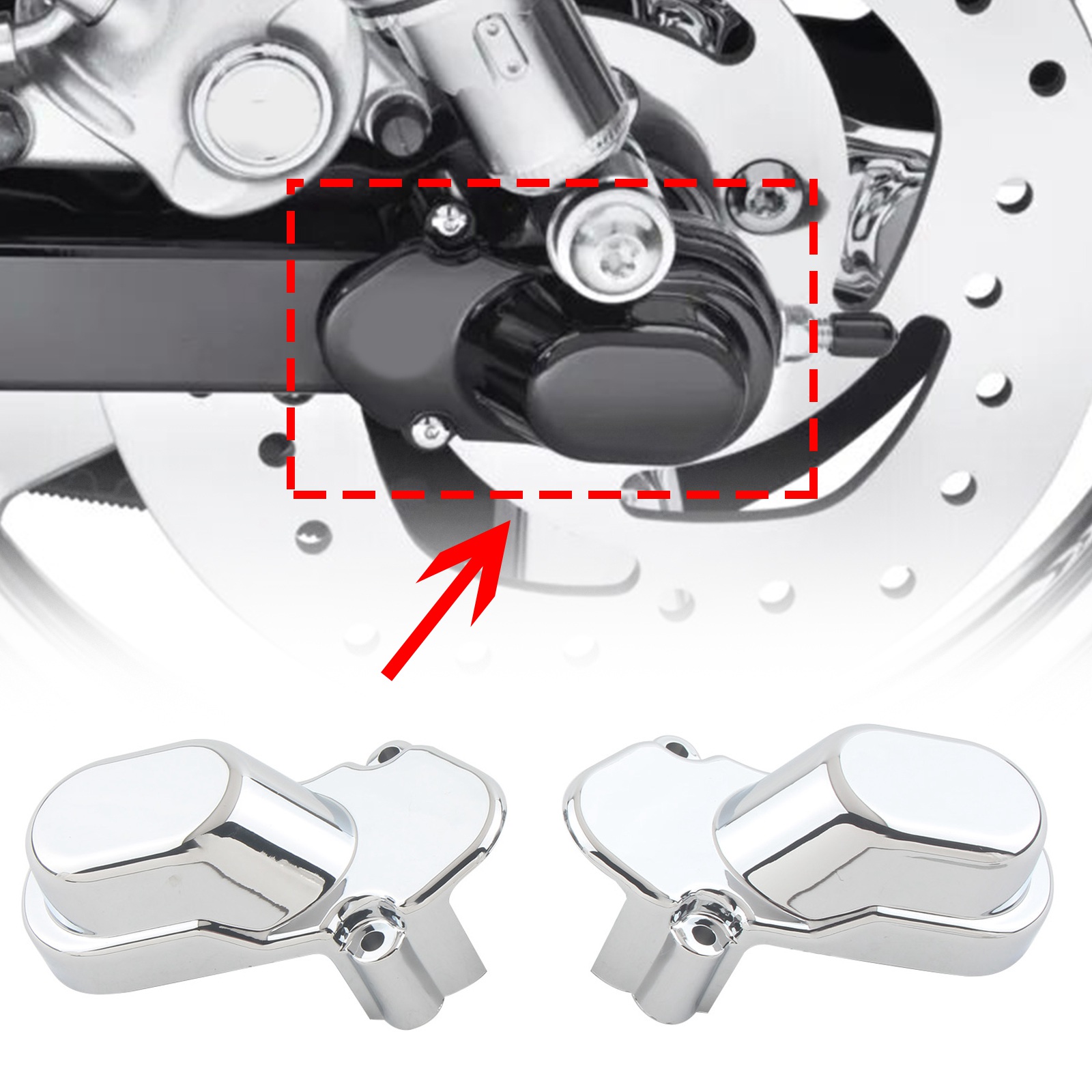 REAR AXLE COVER Nut Bolt Caps for Harley Sportster 1200 883 2005-2014
