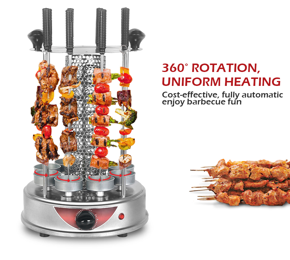 Us Plug Barbecue Oven 360 ° Rotary Barbecue Machine No Oil - Temu