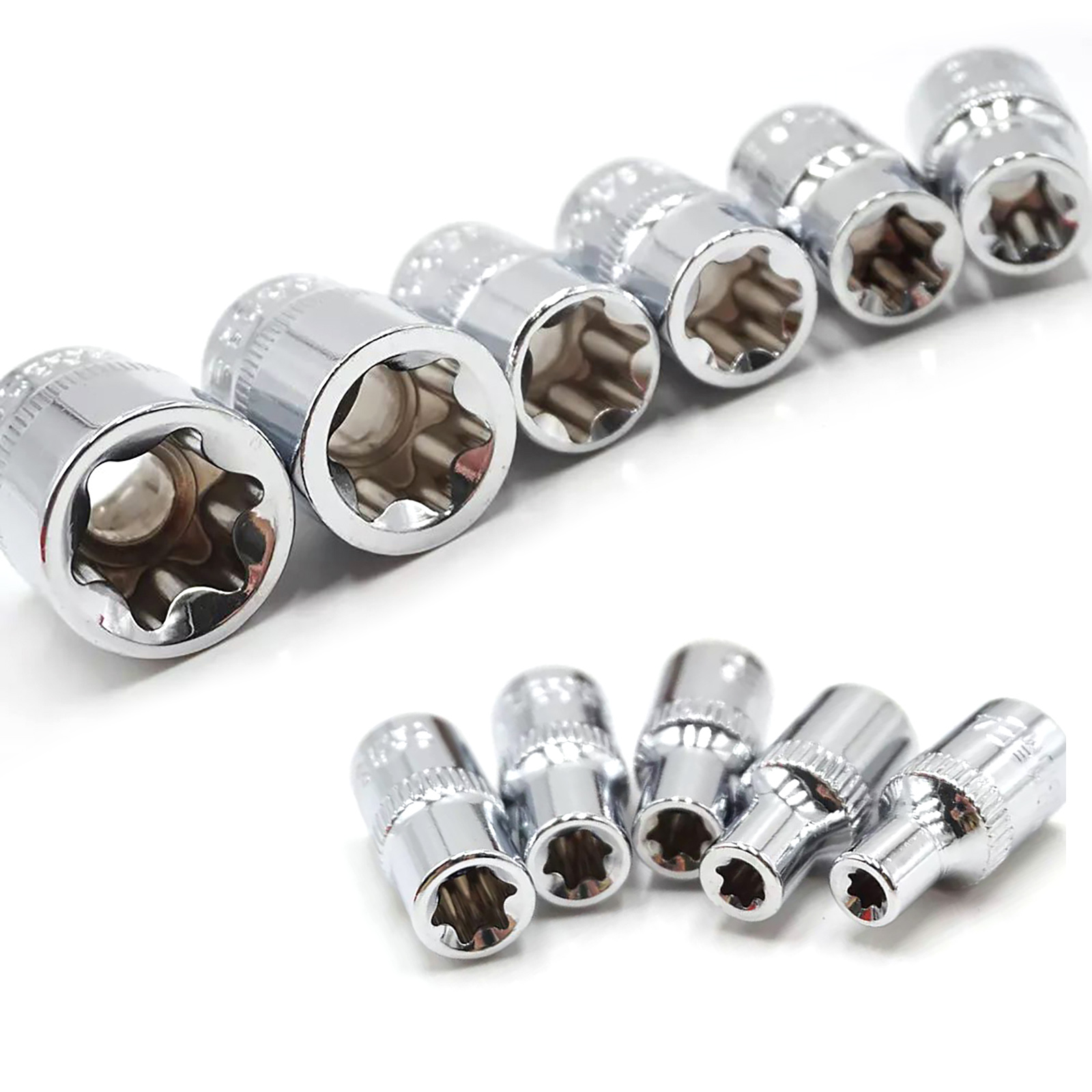 14PCS E Torx Star Female Bit Socket Set Female External Torque Star - Foto 2