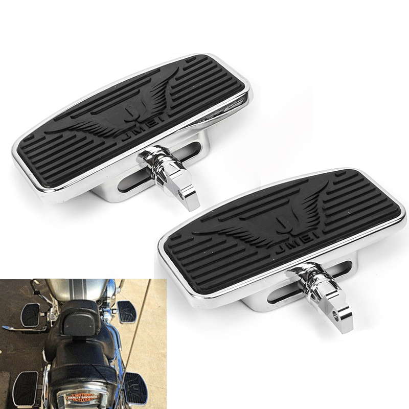 Motorcycle Footboards plating Foot pegs Footrest Footboards For 1986 Harley-Davidson Touring and Softail Models Dyna Sportster 883 1200 Chrome