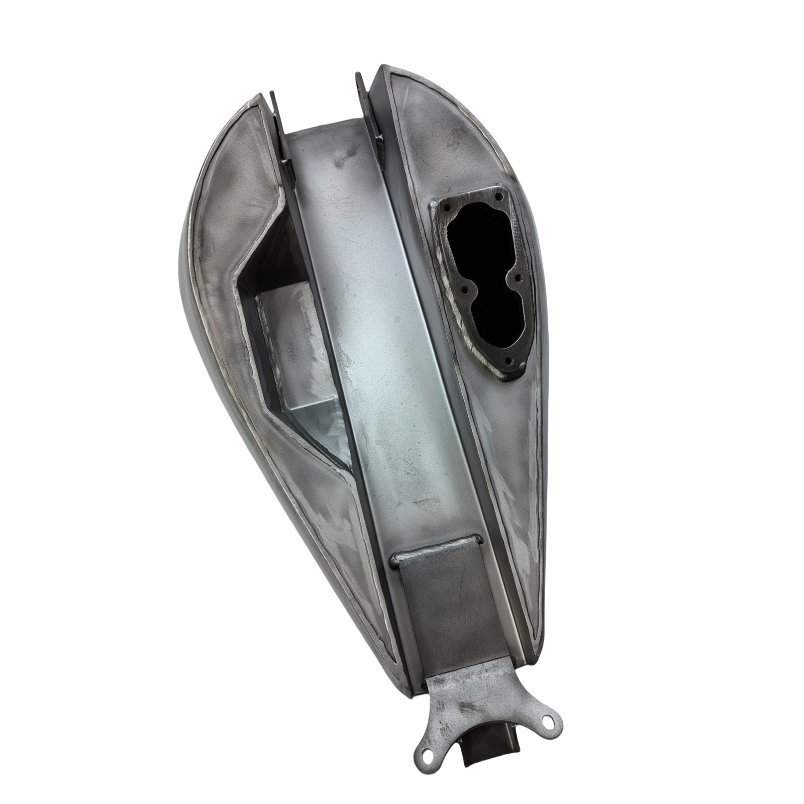 Unpainted Silver Fuel Tank Oil Tank For Harley Davidson Softail