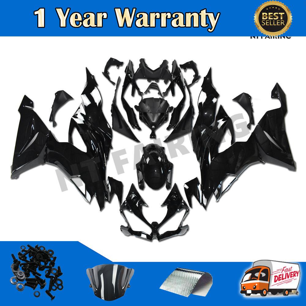 Injection Glossy Black Fairings Fit Kawasaki 20192020 2021