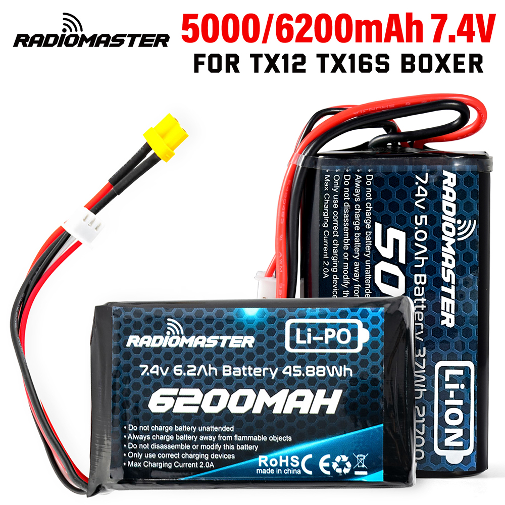 RadioMaster TX16S TX18S Transmitter 7.4V 2S 5000mah 37wh