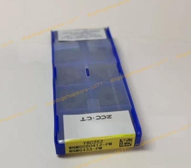thumbnail image 2 of 10pc WNMG080412-PM Carbide Inserts – YBC252 Grade, CNC Steel Turning, Unbranded 2 of 4