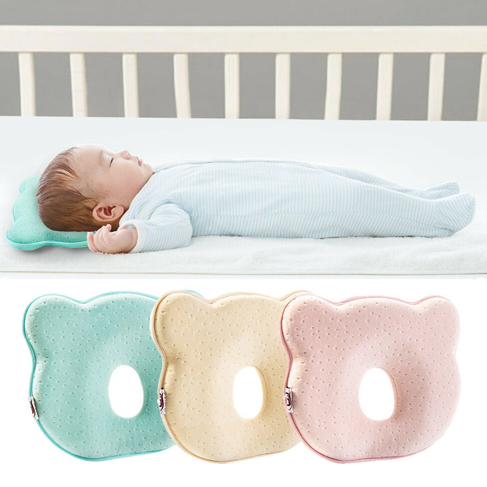 Baby Soft Cot Pillow Memory Foam Cushion Anti Flat Head Baby
