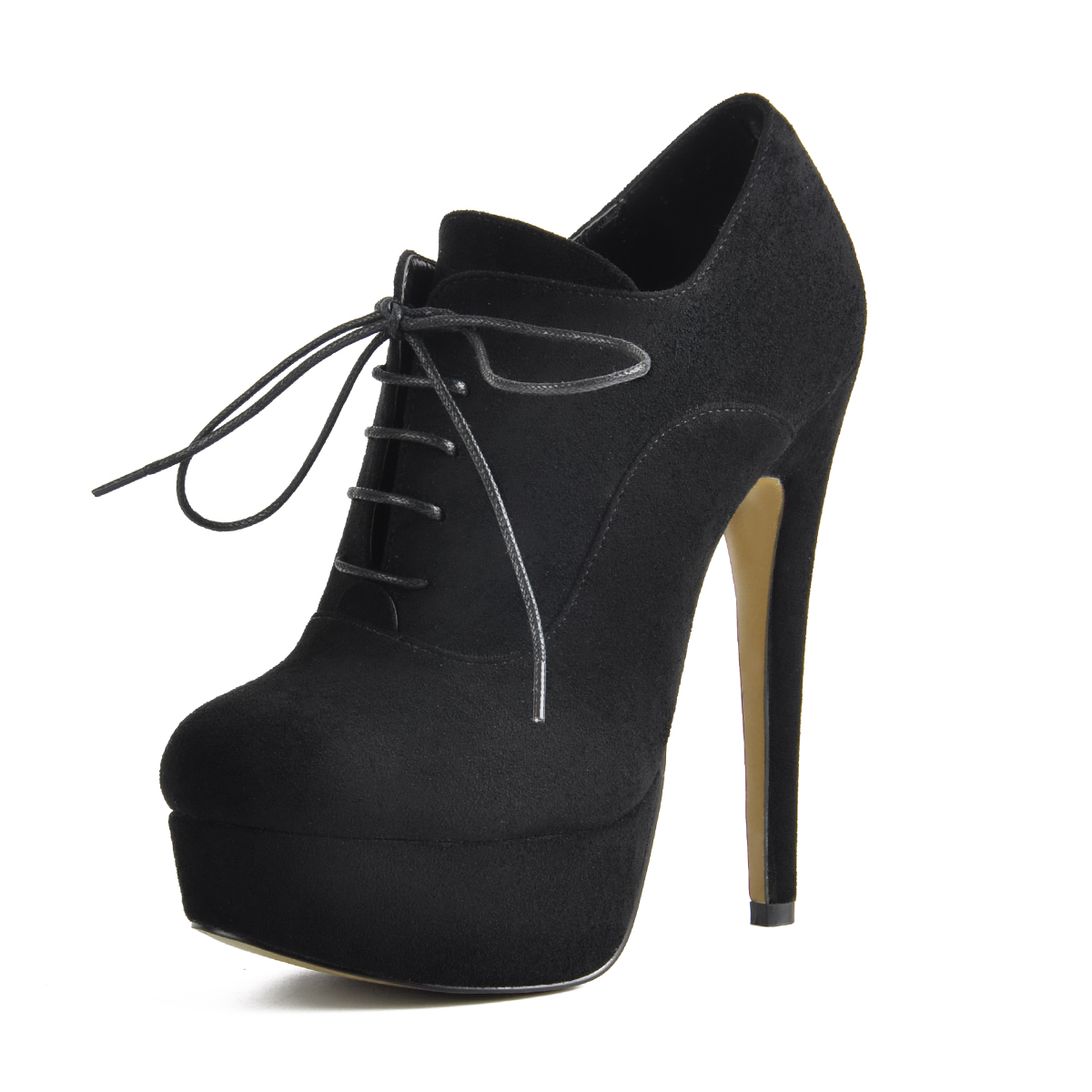 black flats with gold trim