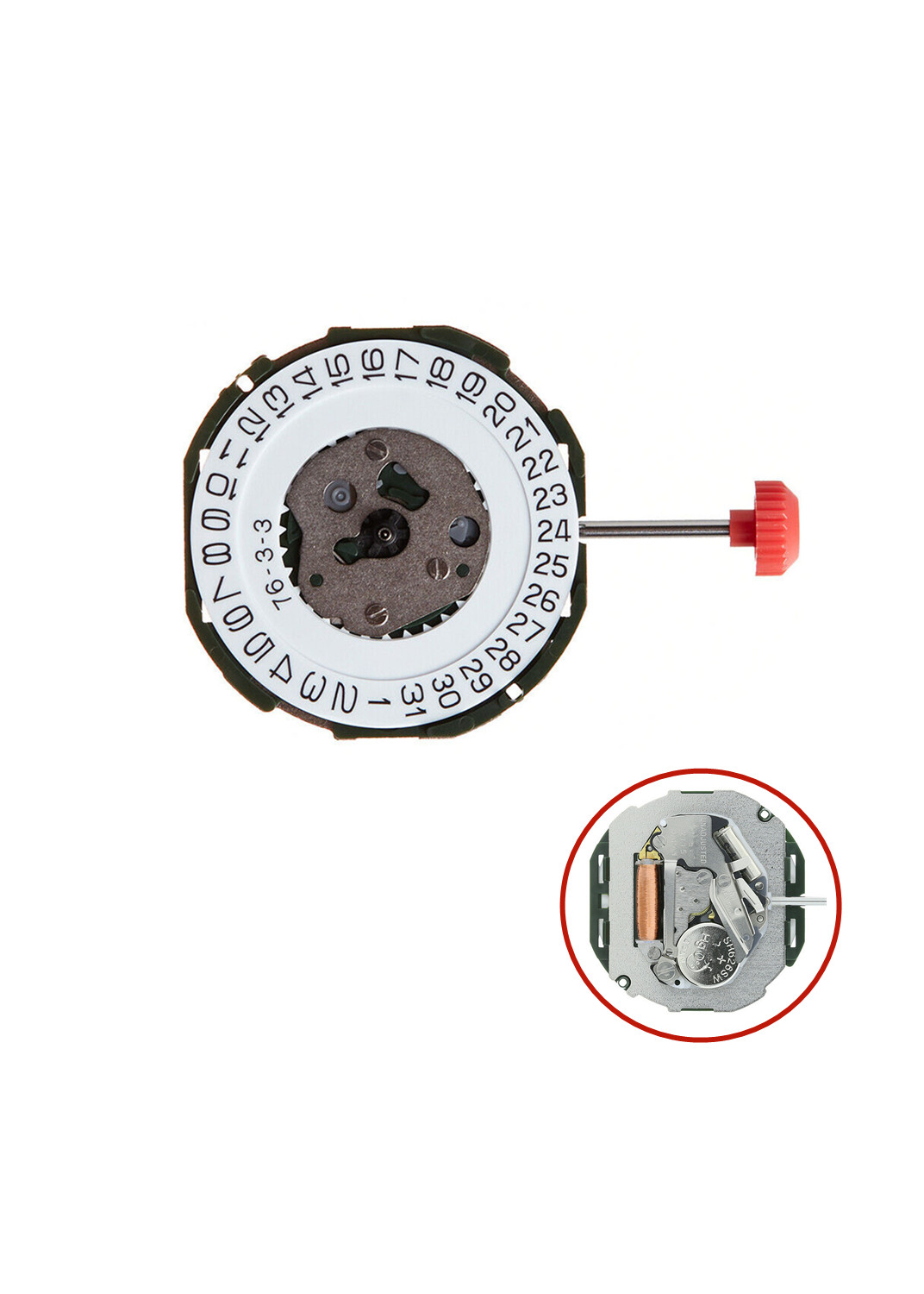 サン吉ページ 3-Hand Quartz Watch Movement For MIYOTA 2115 2035 Repair Calendar