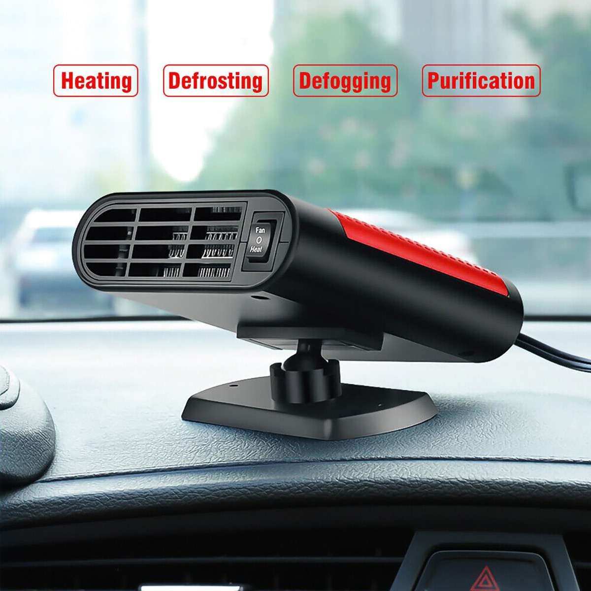 12V 500W CAR Heater Portable Electric Heating Fan Defogger Dem I3O5 EUR  18,83 - PicClick FR