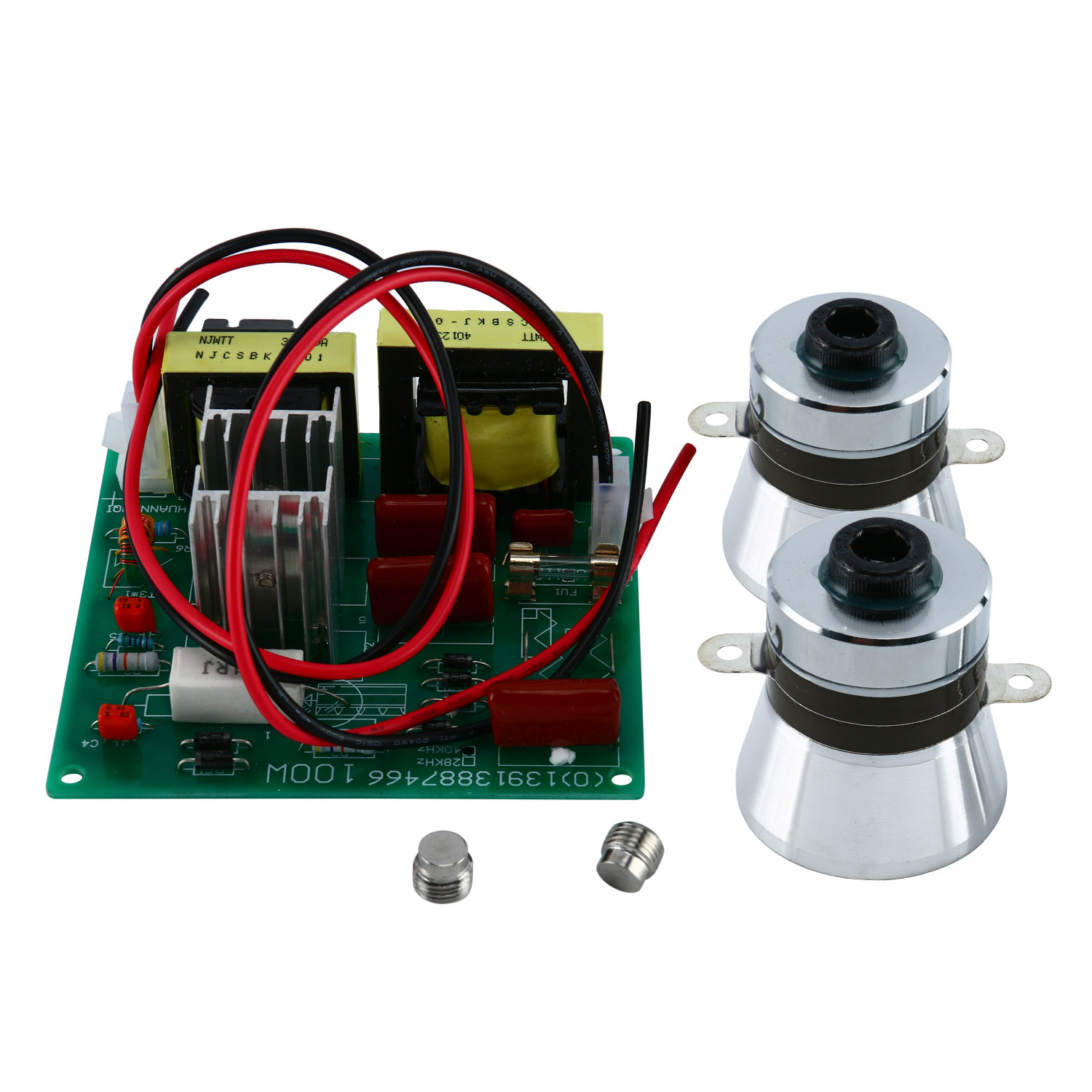 110V Ultrasonic Cleaner Power Driver Board with 2PCS 50W 40K
