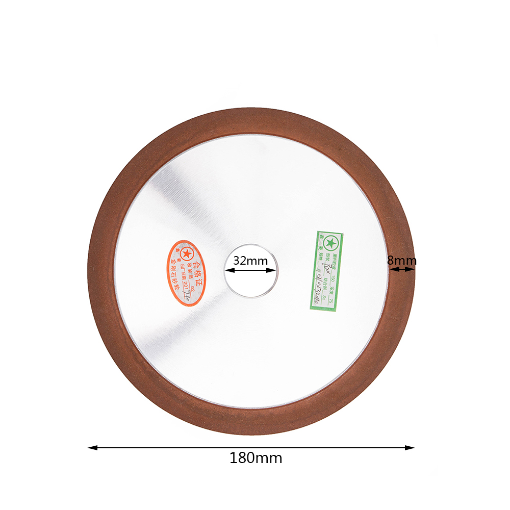 180 Grit 100mm Diamond Grinding Wheel Carbide Steel Resin Cutter