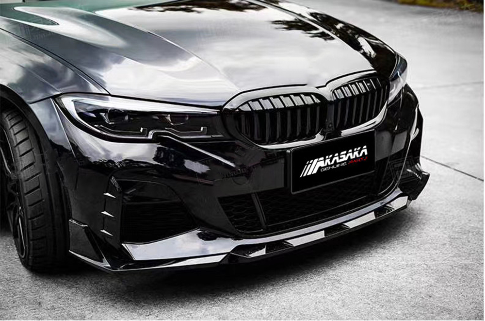 Front Bumper Lip Splitter Kit Black For 2019-2020 BMW G20 G28 330i