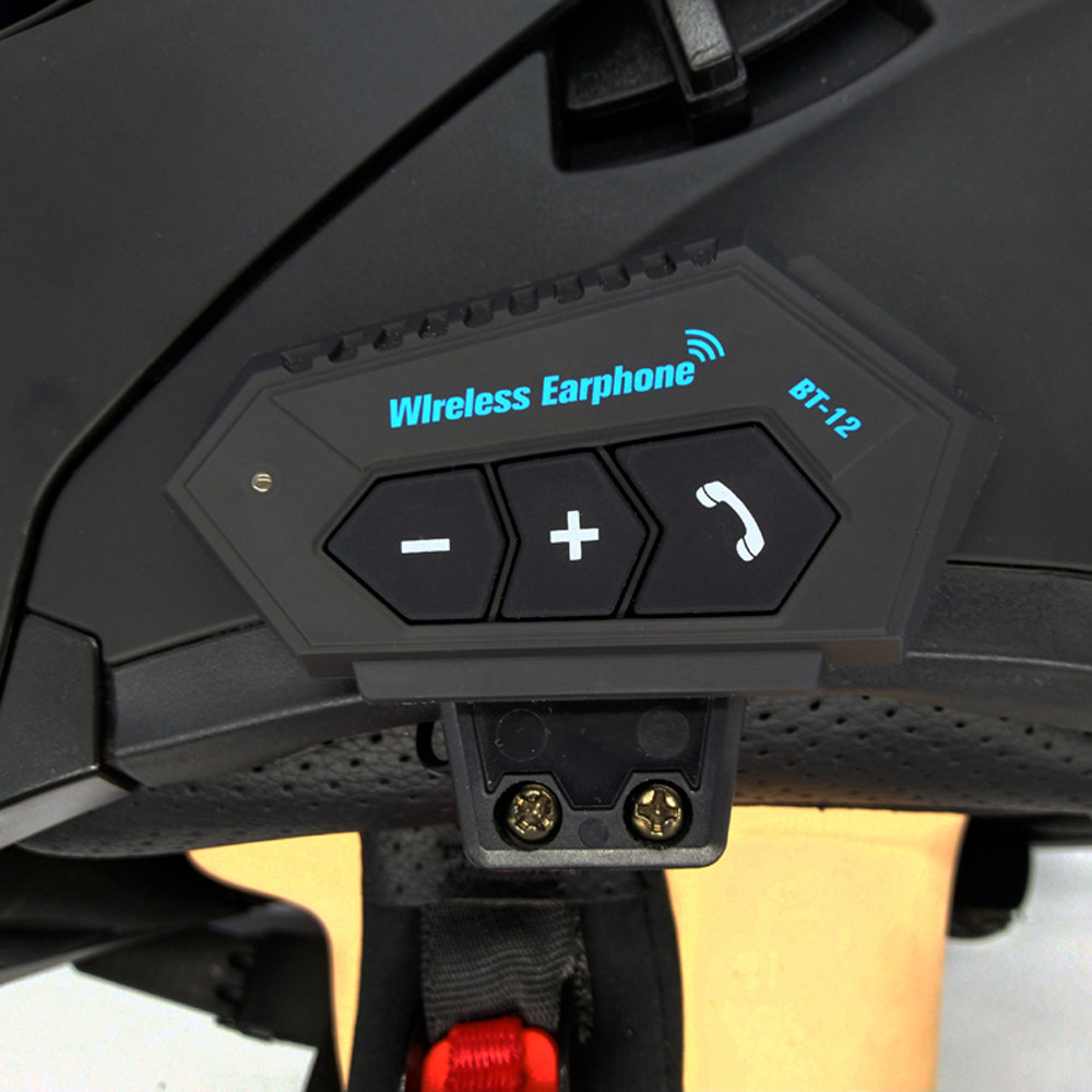 Wireless Bluetooth Motorcycle Helmet Headset Speaker Motorbike Headphones  Mic