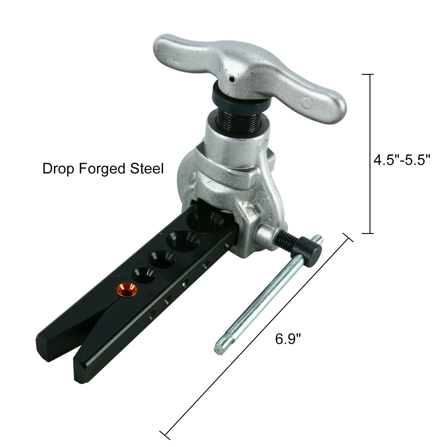 Eccentric Flaring tool 6 Dies Sizes 45 ° Angle Eccentric Cone Type