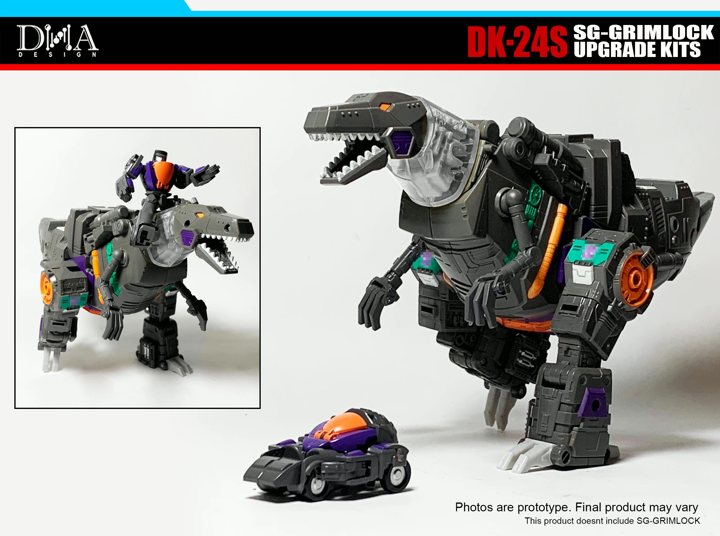 トランスフォーマー シャッタードグラス グリムロック & dna dk-24s For Shattered Glass Grimlock UPGRADE KITS DNA Design DK-24S